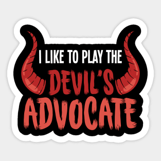 Devils Advocate - For the dark side Sticker